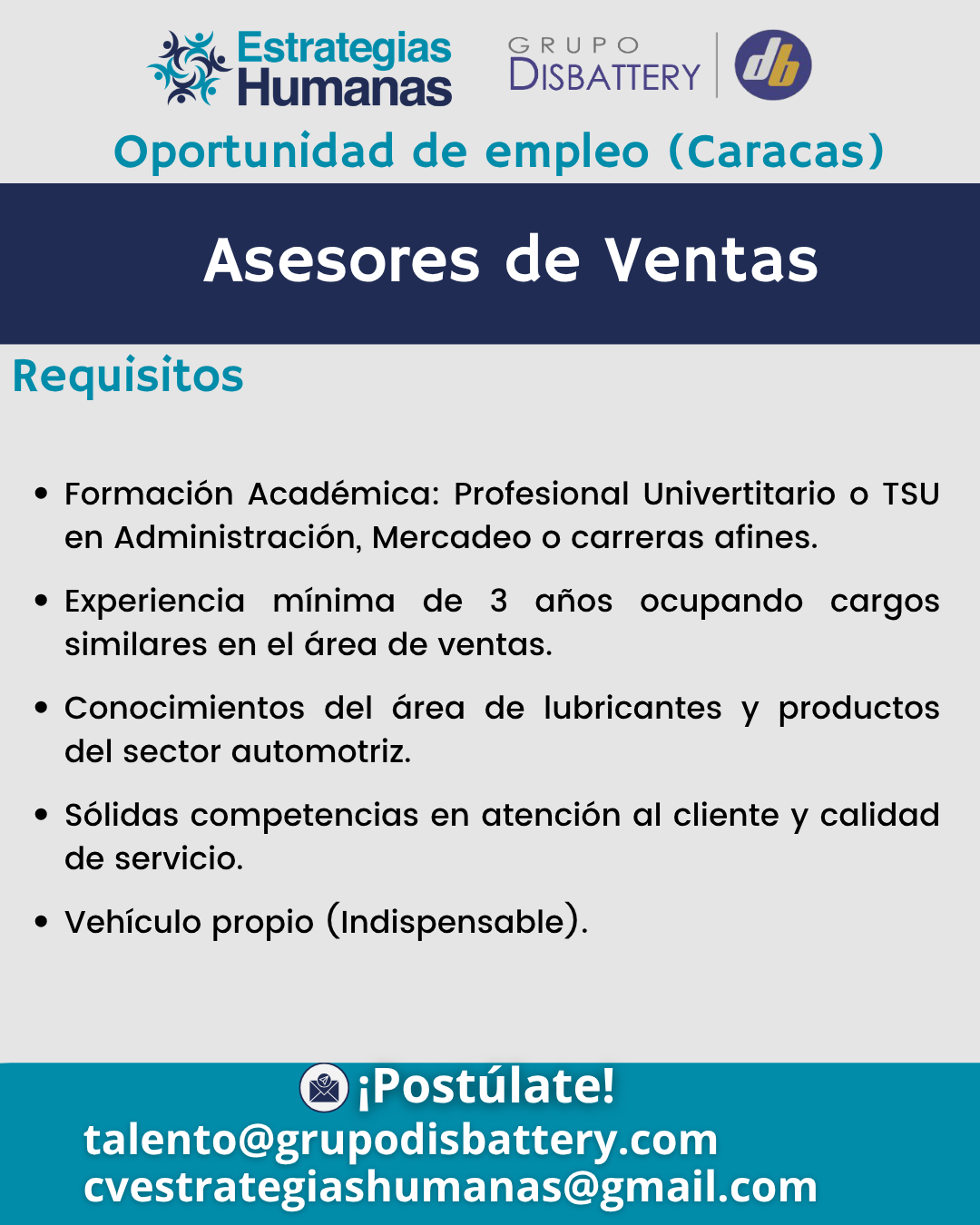 Asesores de Ventas